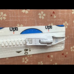 Lynls til jakke 30-80cm HVID