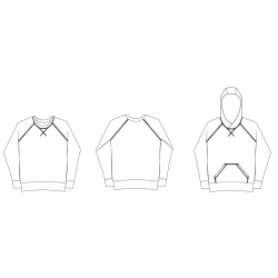 Rebel Raglan Crew str. 2XS - 3XL - Wardrobe by me