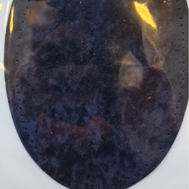 Reparations lap oval u. syning 2. stk. pr. p - Ruskind Imiteret - Marine, Sort, Beige, Grn, Rd 