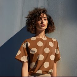 Viskose Vvet // Big Dots Camel