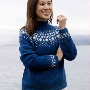 StrikkeOpskrift PDF // Shjokorn Bluse Fjallalopi Str. XS S M L XL XXL XXXL DK