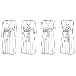 Wanda Wrap Dress str. 30-54 - Wardrobe by me