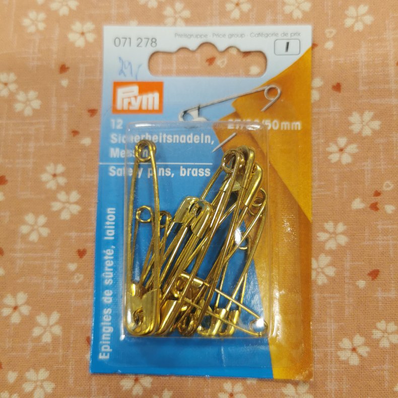 Sikkerhedsn�le 25,- GULD 27-50mm