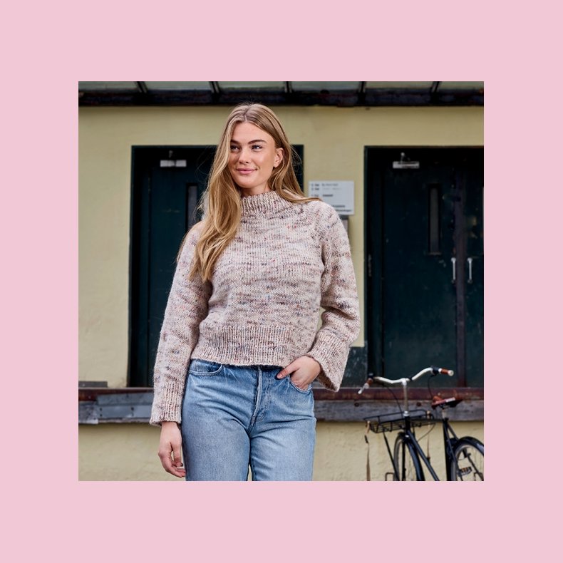 Strikkeopskrift PDF // Kamelia Raglansweater nr. 890515 DK SE NO