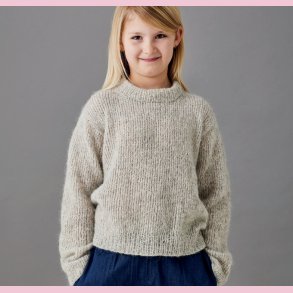 Strikkeopskrift PDF // Nanna 2-12�r T-shirt eller lang�rmet med s�nket skulder nr. 892310 DK SE NO