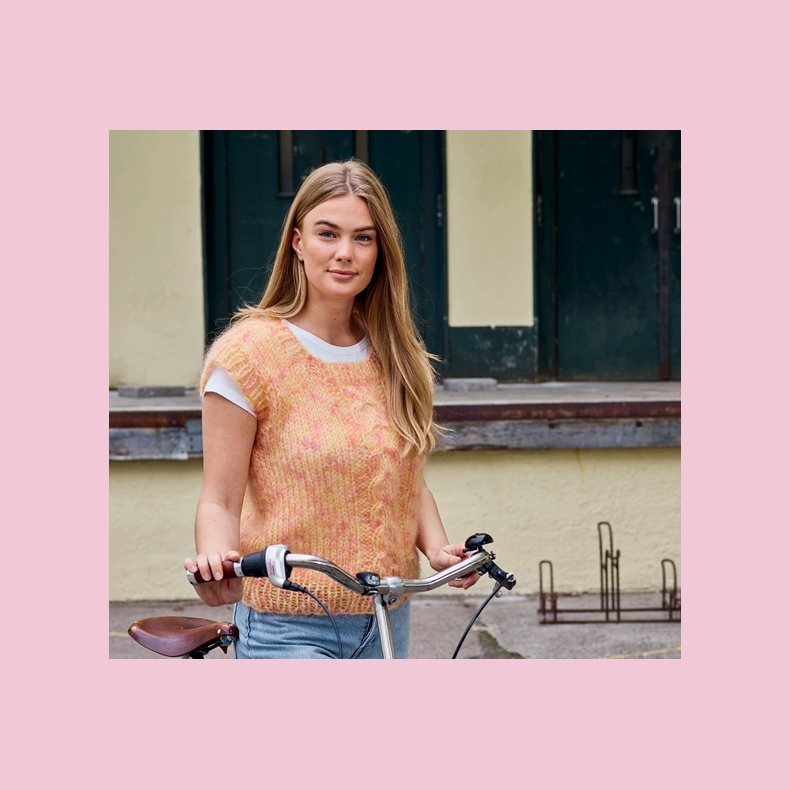 StrikkeOpskrift PDF // Bella Chunky kabelvest nr. 893185 DK SE NO