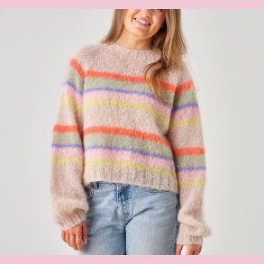 Strikkeopskrift PDF // Bella Raglansweater nr. 893297 DK SE NO