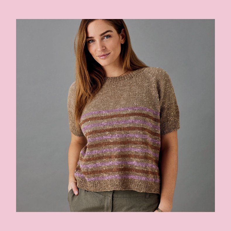 Strikkeopskrift PDF // Scarlet T-shirt nr. 898093 DK SE NO