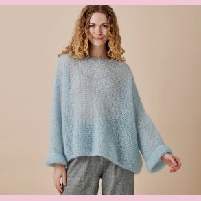 Strikkeopskrift PDF // Bella Retstrikket bluse nr. 8932118 DK SE NO