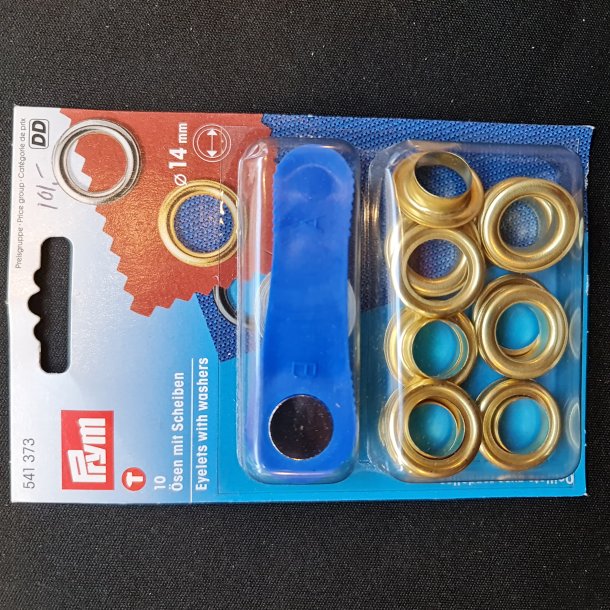SNRERINGE-KIT 10 STK =14MM - GULD