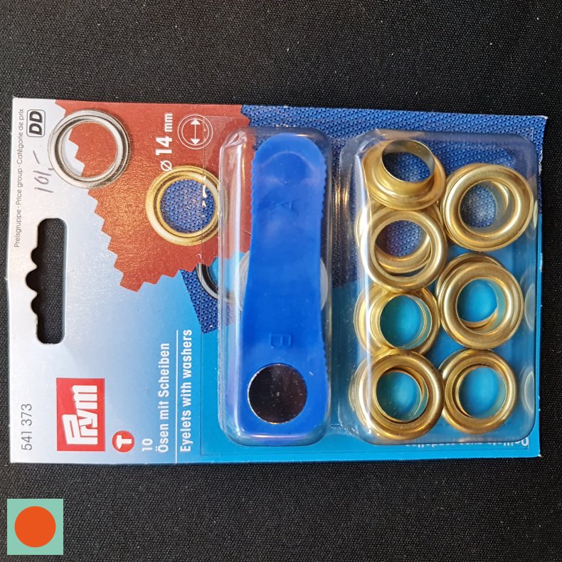 SNRERINGE-KIT 10 STK =14MM - GULD