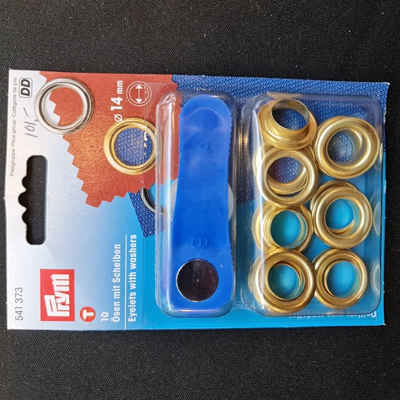 SNRERINGE-KIT 10 STK =14MM - GULD