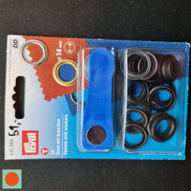 SNRERINGE-KIT 10 STK =14MM - SORT