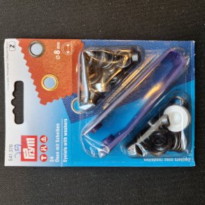 SN�RERINGE-KIT 24 STK �=8MM - SORT