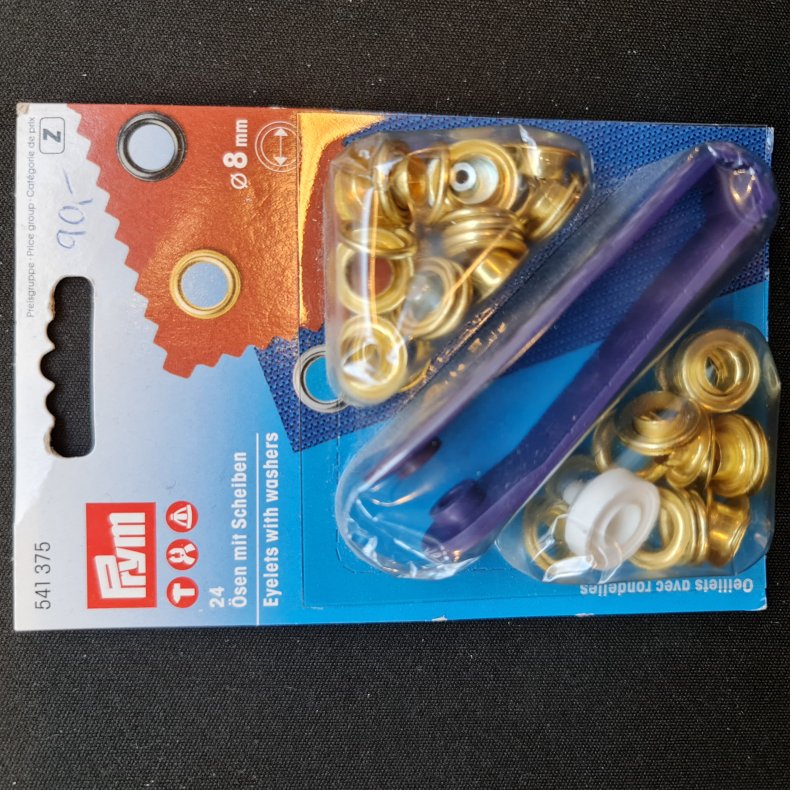 SN�RERINGE-KIT 24 STK �=8MM - GULD