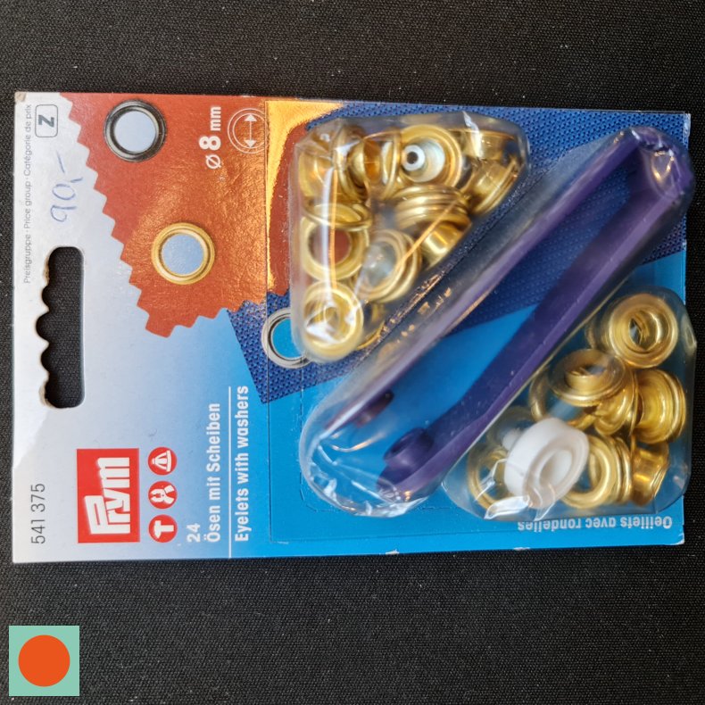 SNRERINGE-KIT 24 STK =8MM - GULD