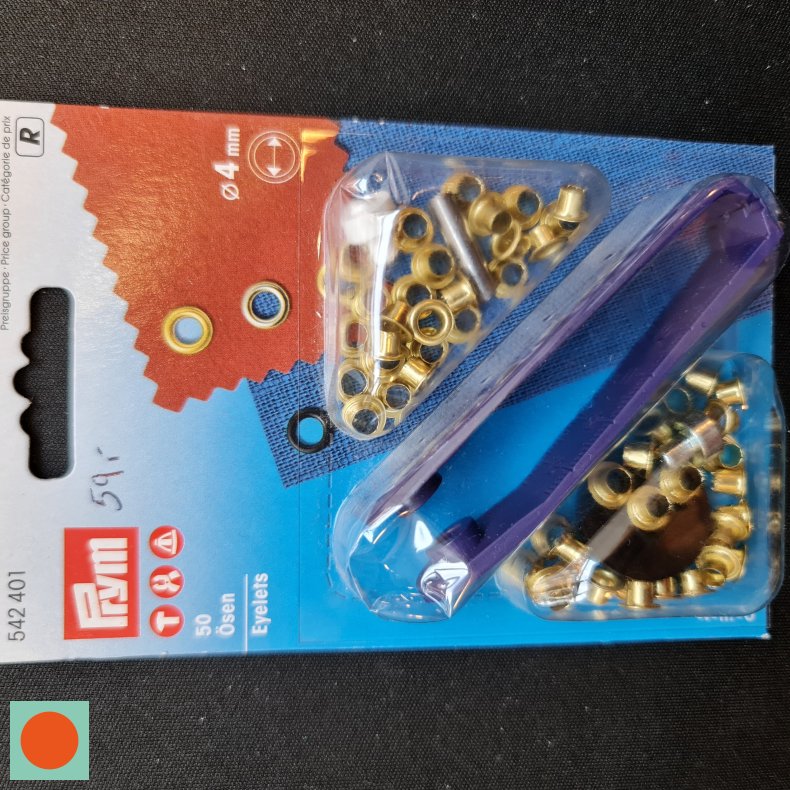 SNRERINGE-KIT 50 STK =4MM - GULD