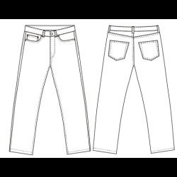 Woman Jeans Pants buks str. 30-54  - Wardrobe by me