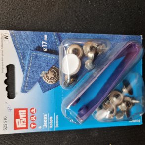 TRYKKNAP-KIT JEANS 8STK �=17MM - STJERNER - BRONZE