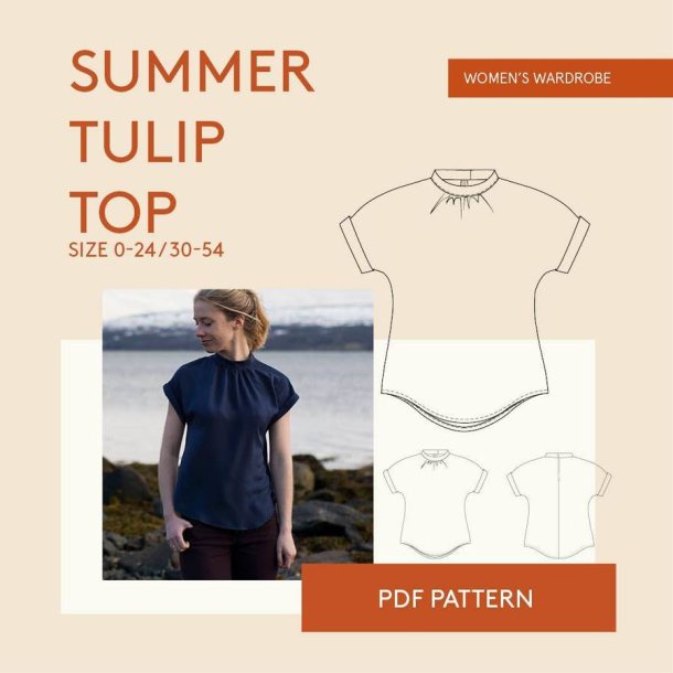 Tulip top kinakrave str. 30-54 - Wardrobe by me