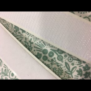 Velcro med lim // Hvid