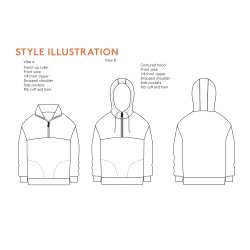 Wardrobe by me // Zip Up Sweater XXL - XXXXL