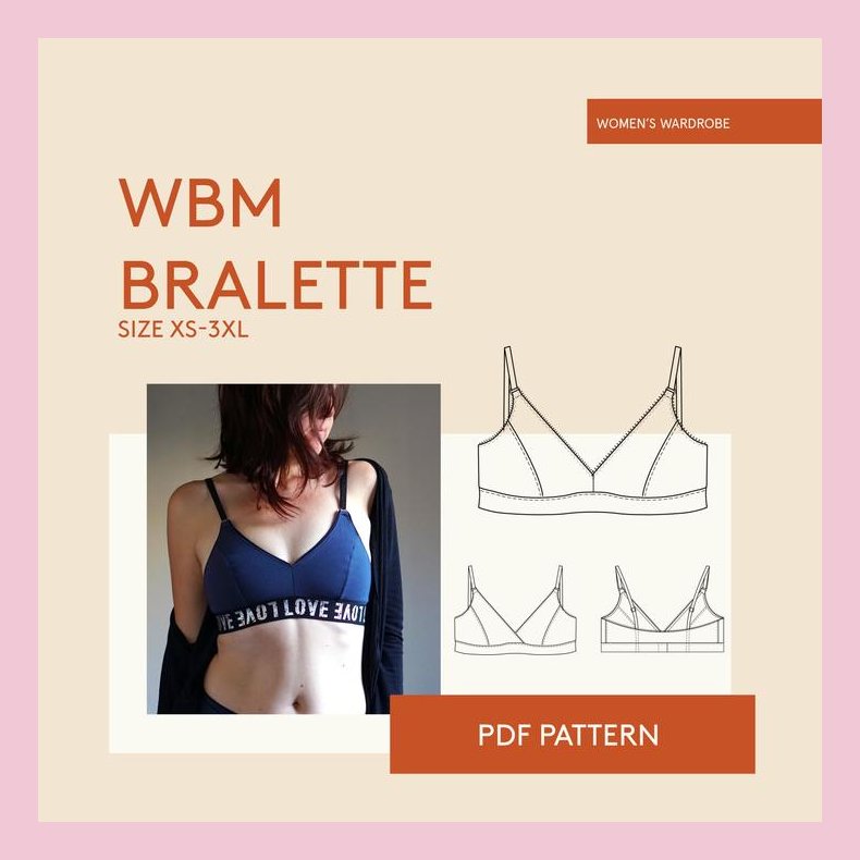 Bralette BH str. XS-XXXL - Wardrobe by me