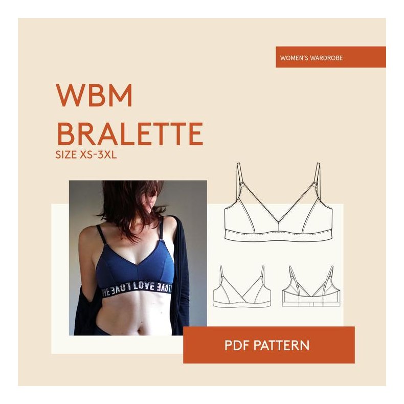Bralette BH str. XS-XXXL - Wardrobe by me