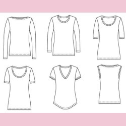 T-shirt str. 30-54 - Wardrobe by me