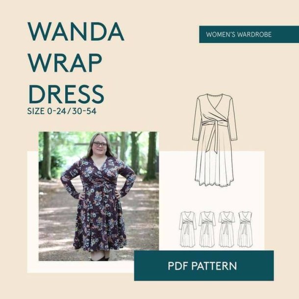 Wanda Wrap Dress str. 30-54 - Wardrobe by me