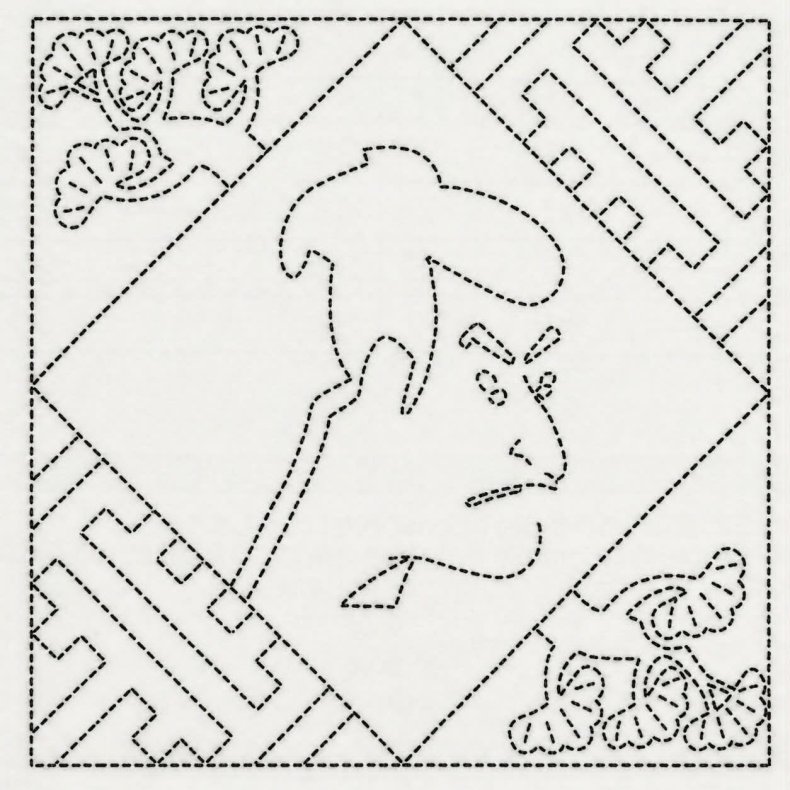 Sashiko Stof // UKIYO MAND hvid