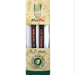 KORTE tr� udskiftelige rundpinde // KnitPro