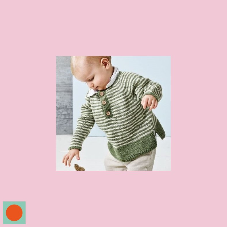 Opskrift // Luna Strikke Baby Barn Bluse Med Striber