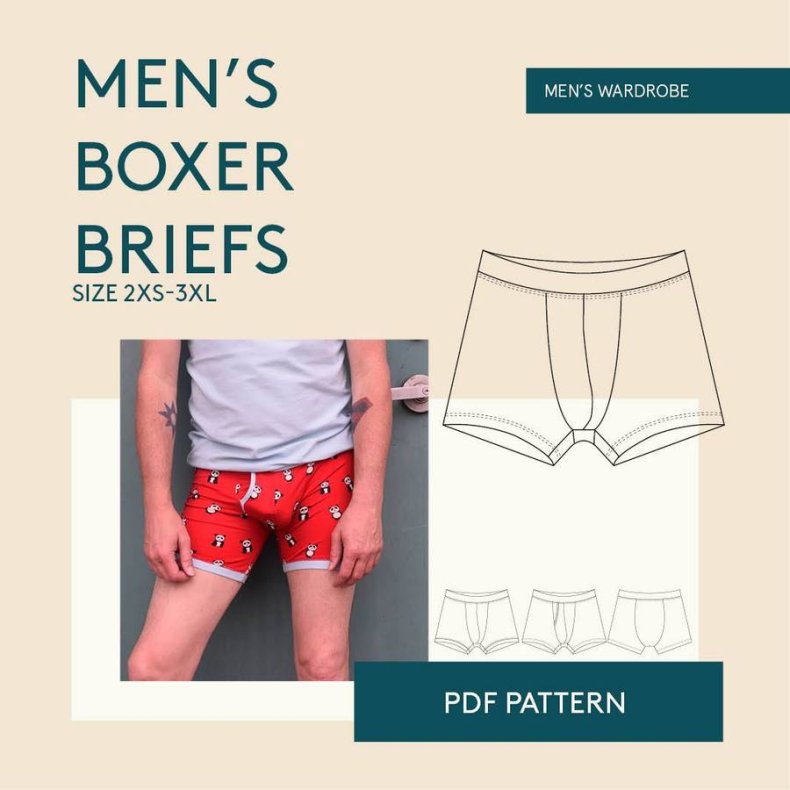 Boxer Shorts underpants m�nd undert�j str. 2xs - 3xl - Wardrobe by me