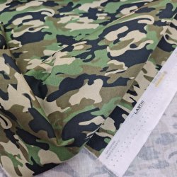 Bomuld l�rred // Camouflage gr�n