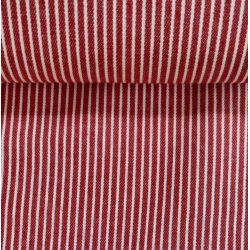 M�lkedreng Stribet Denim // R�d