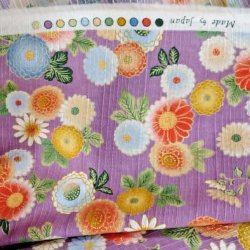 Japansk // Sm� blomster lilla orange