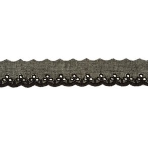 Faston Blonde B�nd // Sort 2,5cm