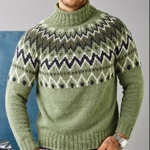 Opskrift // Luna Strikke Herre Sweater Med Mnster