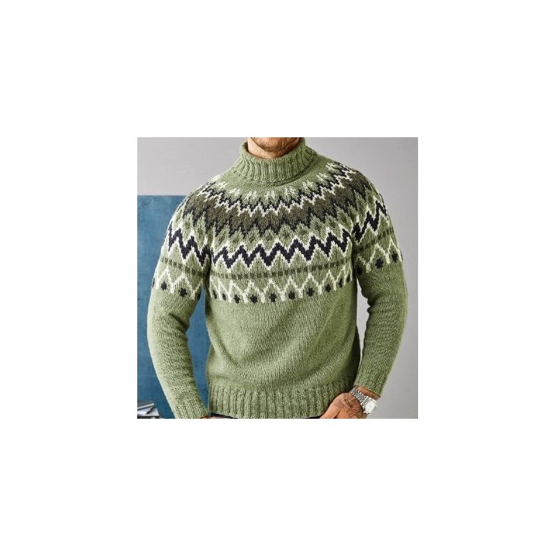 Luna Strikke Opskrift Herre Sweater Med Mnster