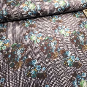 Vinter Jersey 169,- Sort hvid tern turkis blomst