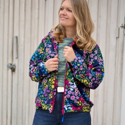 Bomulds Jersey Terry // Malibou Blomster