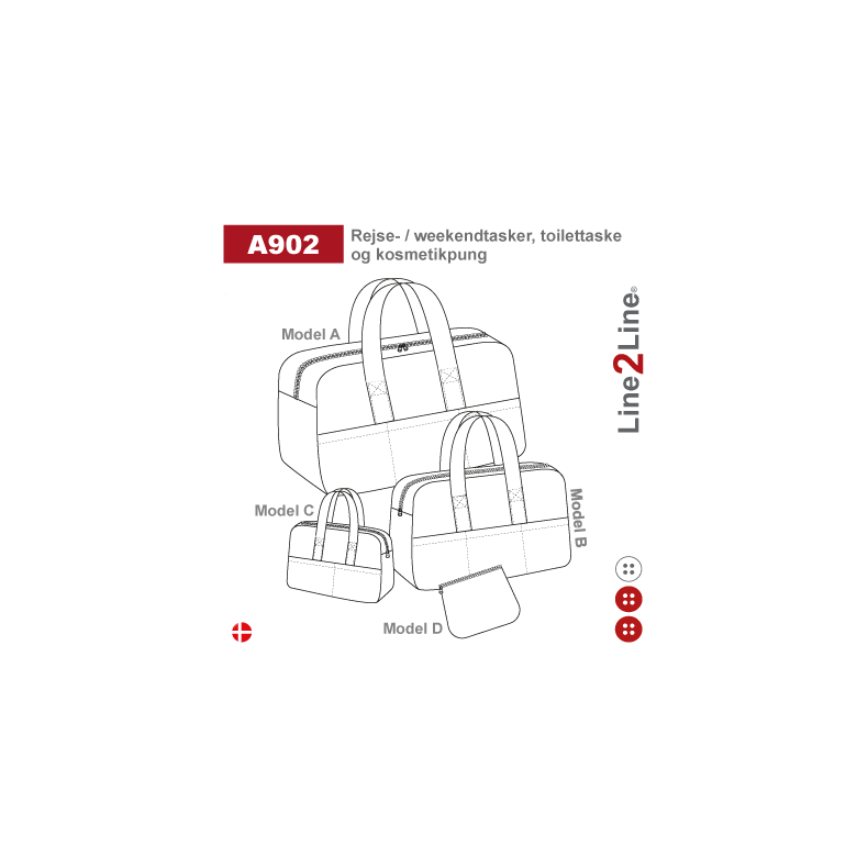 Rejse- weekendtasker, toilettaske og kosmetikpung