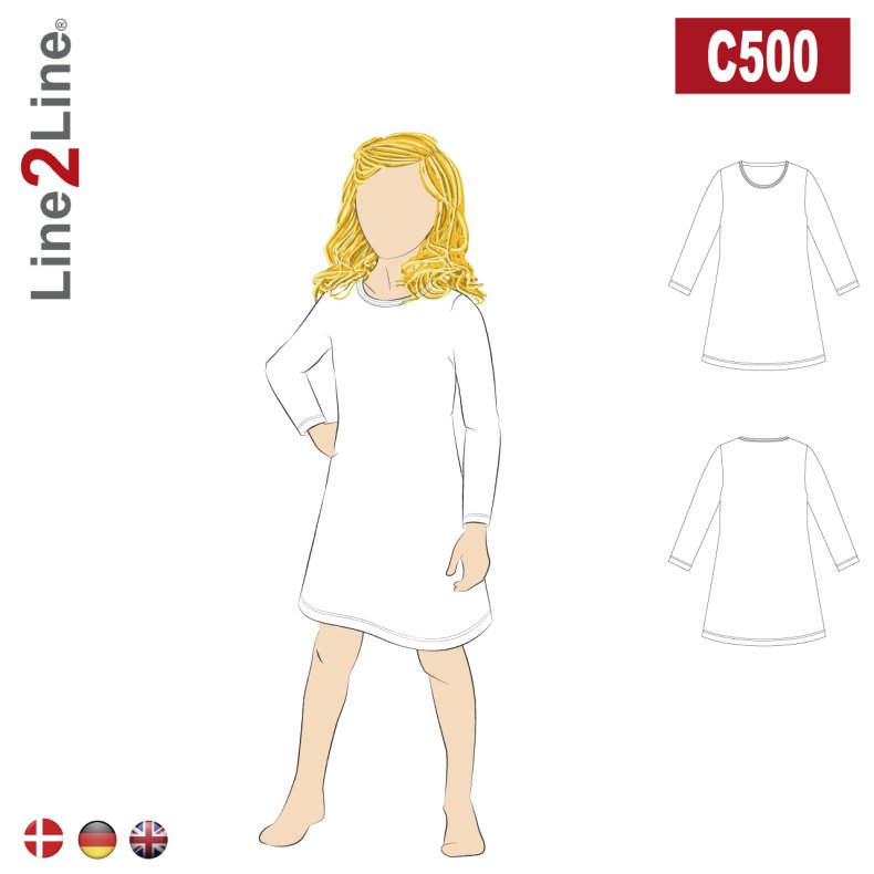 Line2Line C500 // T-SHIRT KJOLE 2-14�r