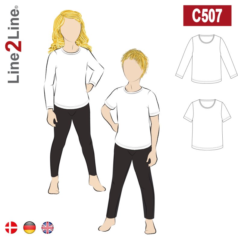 Line2Line C507 // T-SHIRT 2-14�r
