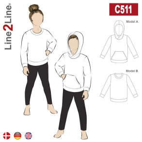Line2Line C511 // H�TTETR�JE SWEATSHIRT 2-14�r