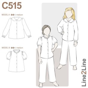 Line2Line C515 // SKJORTE M. PUF�RMER OG KRAVE 2-14�r