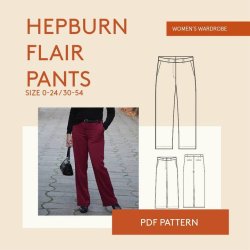 Hepburn Pants str. 30-54 - Wardrobe by me