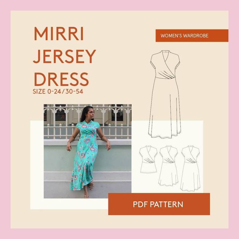 Mirri wrap dress str. 30-54 - Wardrobe by me