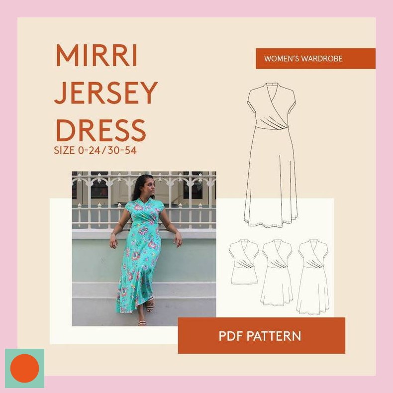 Mirri wrap dress str. 30-54 - Wardrobe by me